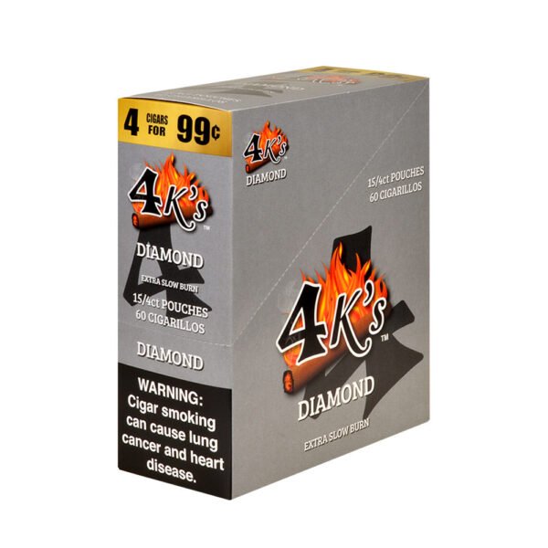 4 Kings Cigarillos 15 Packs of 4 Diamond