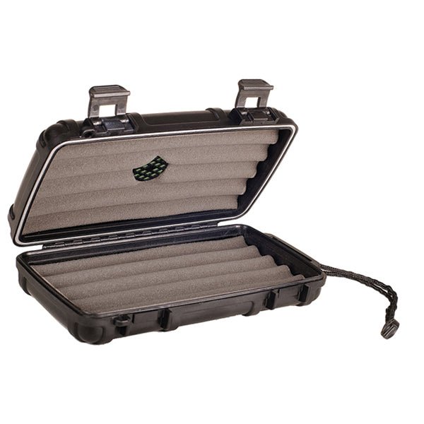 Cigar Caddy 5 Black Travel Humidor Holds 5 Cigars