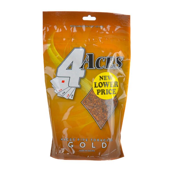 4 Aces Gold Pipe Tobacco 6 oz. Bag