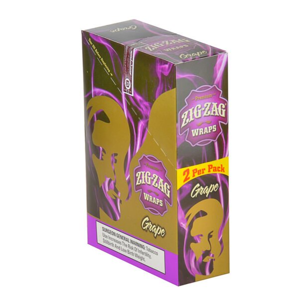 Zig Zag Wraps Premium Grape 25 Packs of 2